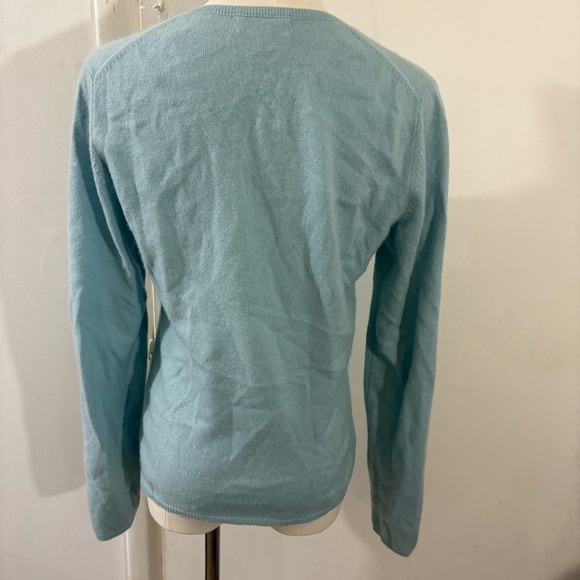 Charter Club Blue 100% 2 Ply Cashmere V-Neck Sweater Sz S Classic Preppy - Picture 4 of 16
